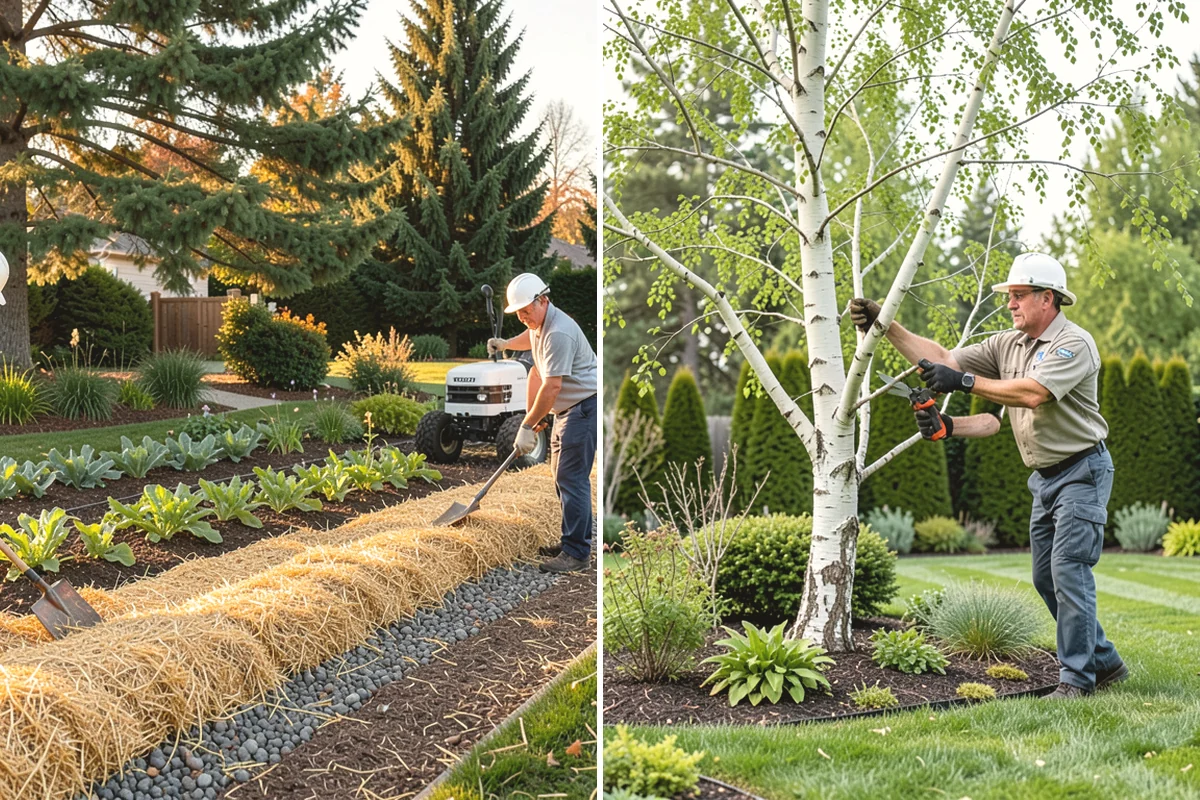 Landscape Curbing in University Place, Pierce County, WA - Lay out the curb path and profile