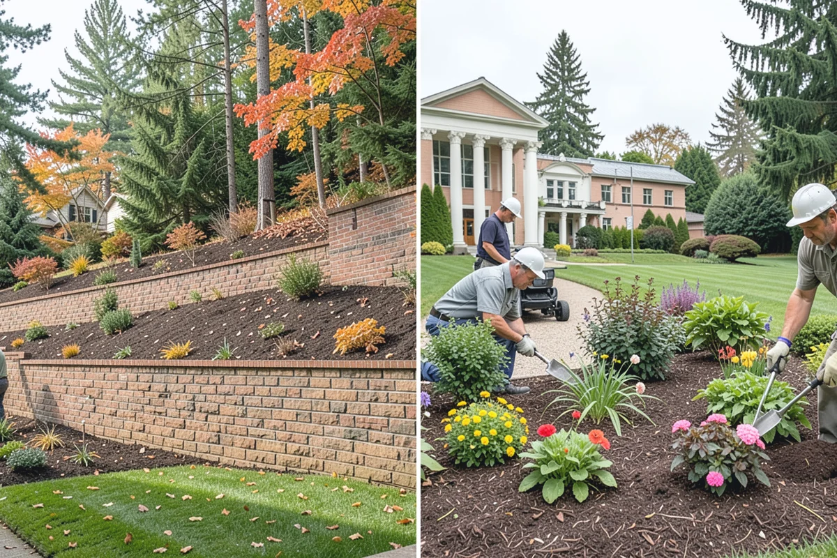 Landscape Curbing in Wilkeson, Pierce County, WA - Lay out the curb path and profile