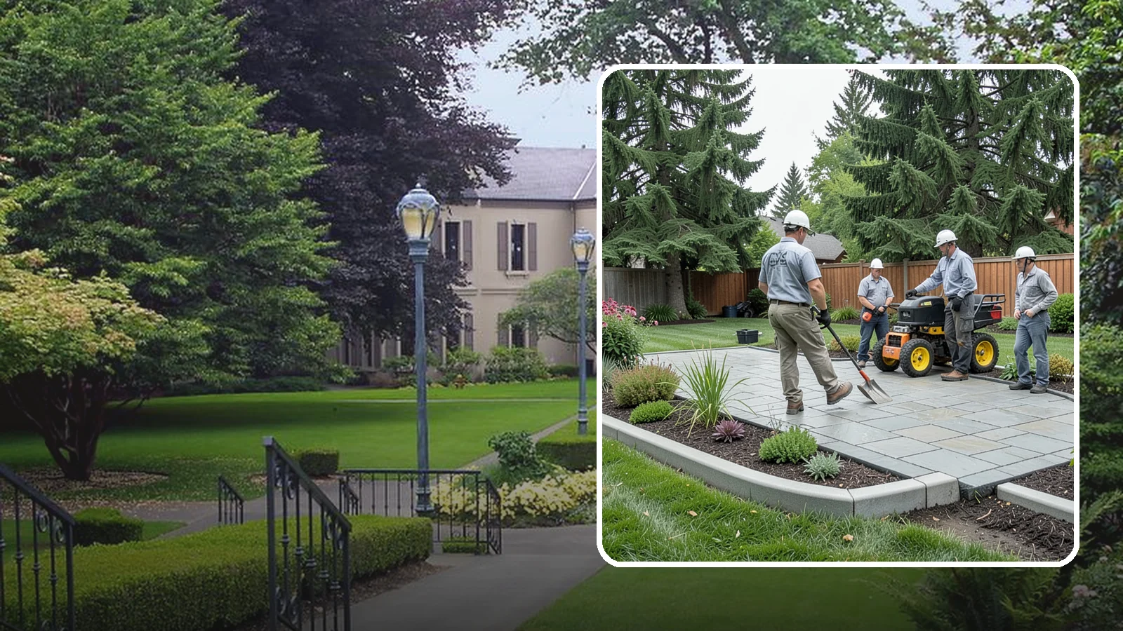 Landscape Curbing in Woodinville, King County, WA - Continuous decorative concrete curbing that defines beds and borders with a clean, permanent edge.