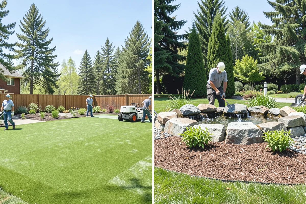 Landscape Curbing in Woodinville, King County, WA - Lay out the curb path and profile