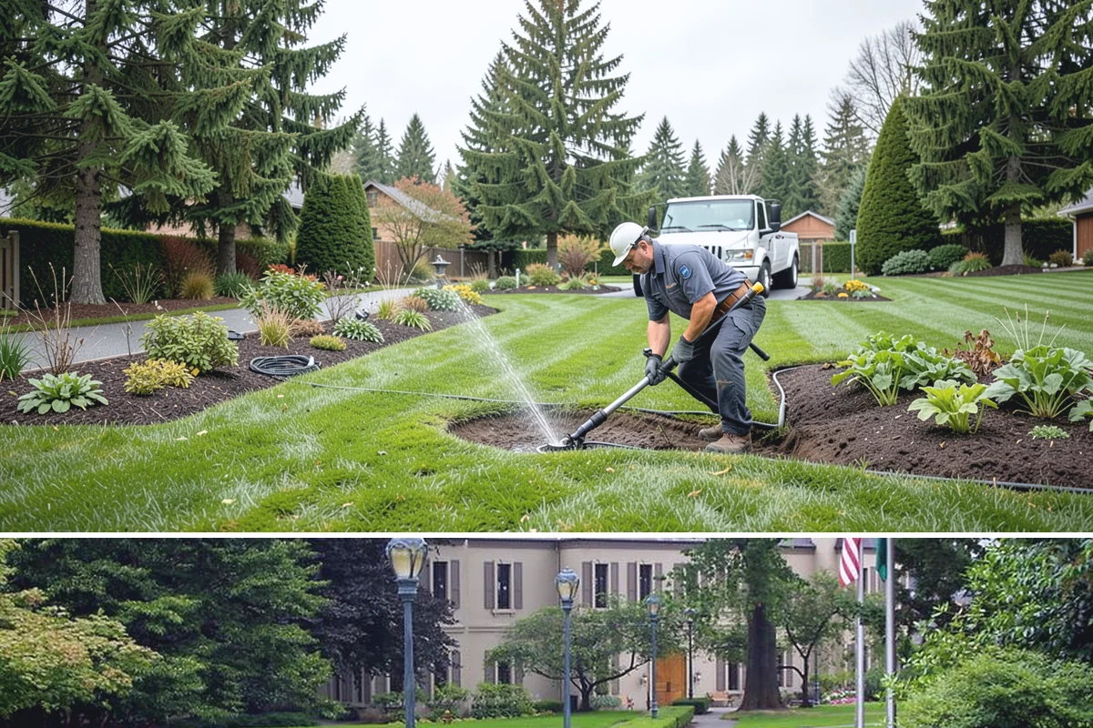 Landscape Curbing in Woodinville, King County, WA - Best installed in mild, dry weather.