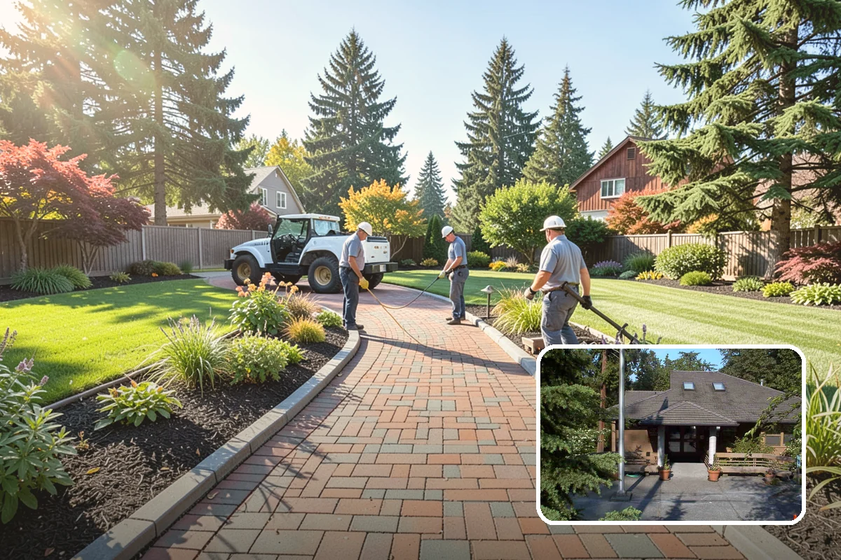 Landscape Curbing in Yarrow Point, King County, WA - Clean, continuous, permanent edge
