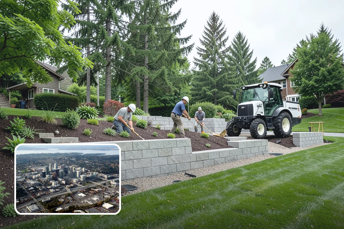 Landscape Design & Installation in Bellevue, King County, WA - One team from concept to completion