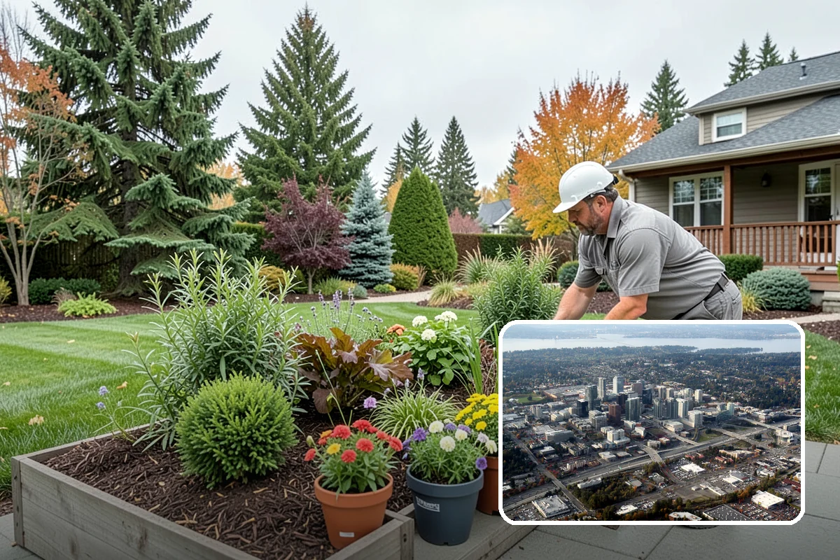 Landscape Design in Bellevue, King County, WA - A cohesive, buildable plan