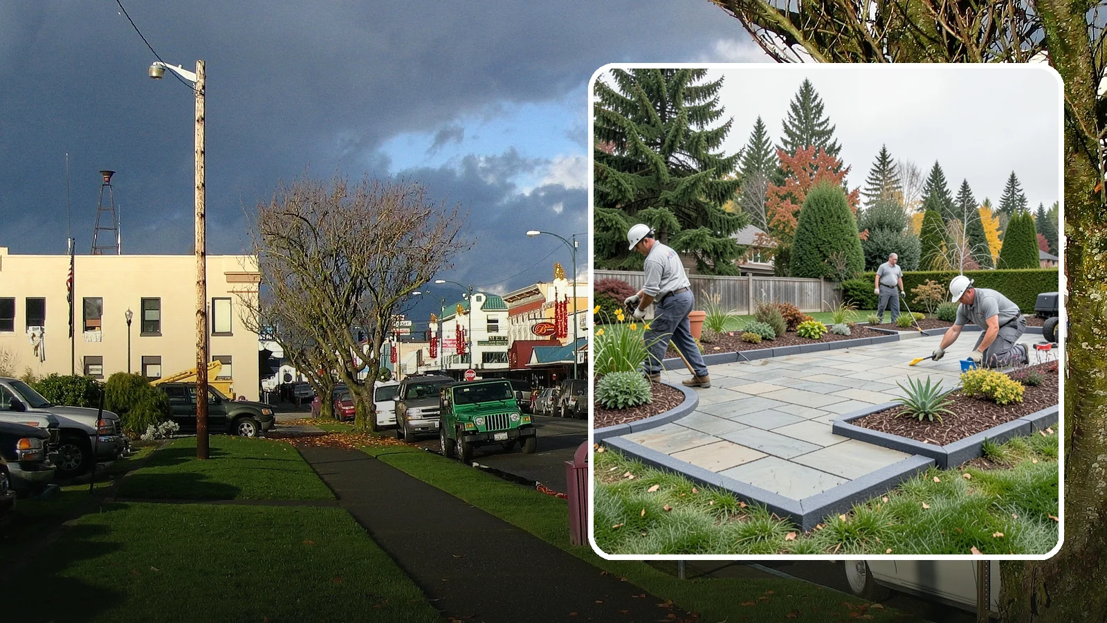 Landscape Edging Installation in Arlington, Snohomish County, WA - Clean, durable edging installed to define beds, contain mulch and rock, and keep grass out.