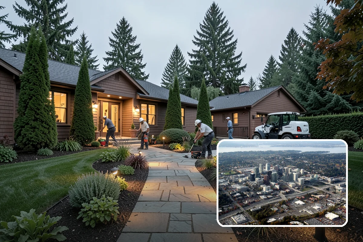 Landscape Edging Installation in Bellevue, King County, WA - Crisp, defined lines between lawn and beds