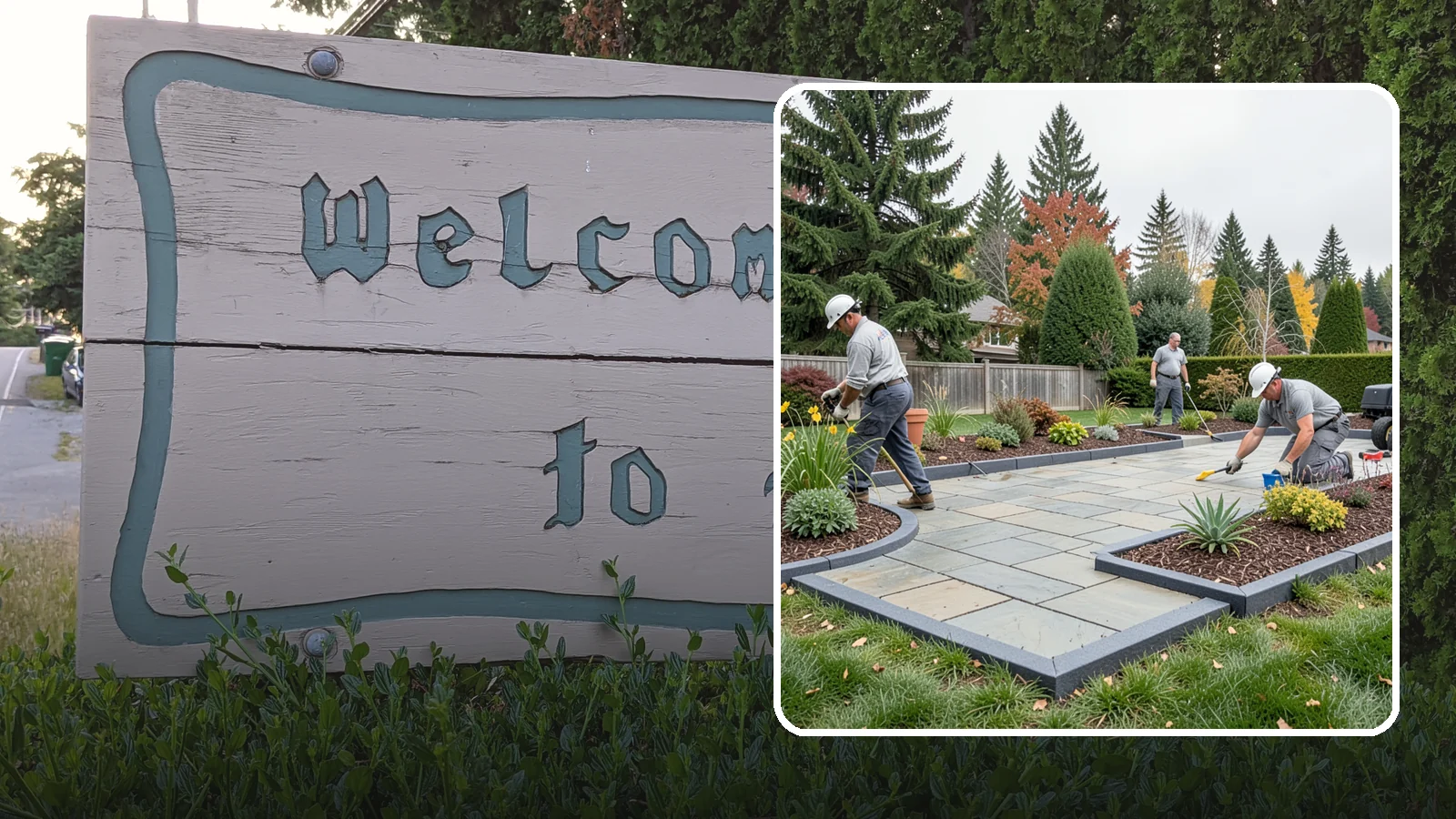 Landscape Edging Installation in Brier, Snohomish County, WA - Clean, durable edging installed to define beds, contain mulch and rock, and keep grass out.