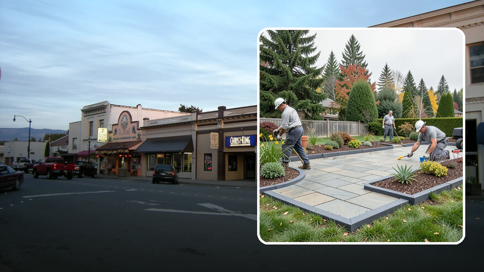 Landscape Edging Installation in Burlington, Skagit County, WA - Clean, durable edging installed to define beds, contain mulch and rock, and keep grass out.