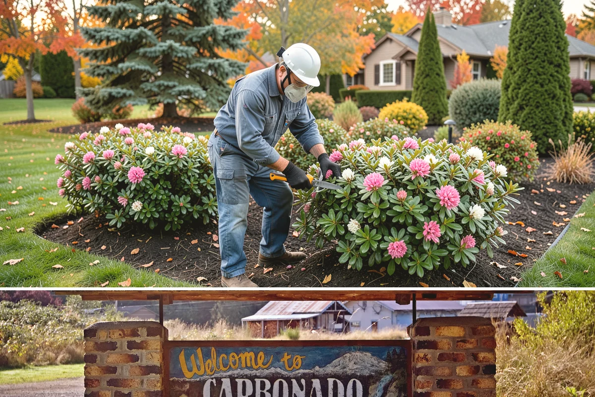 Landscape Edging Installation in Carbonado, Pierce County, WA - Can be installed year-round.