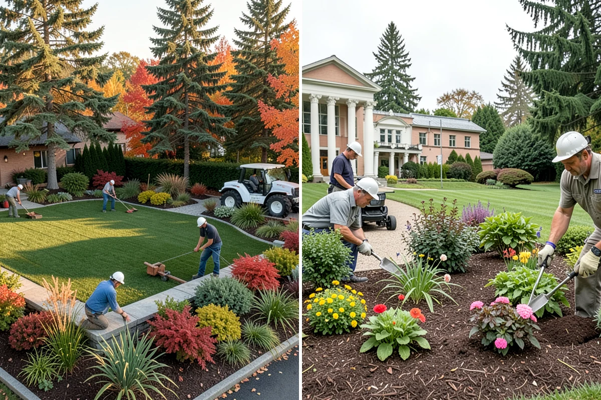 Landscape Edging Installation in Clyde Hill, King County, WA - Lay out the edge lines along beds