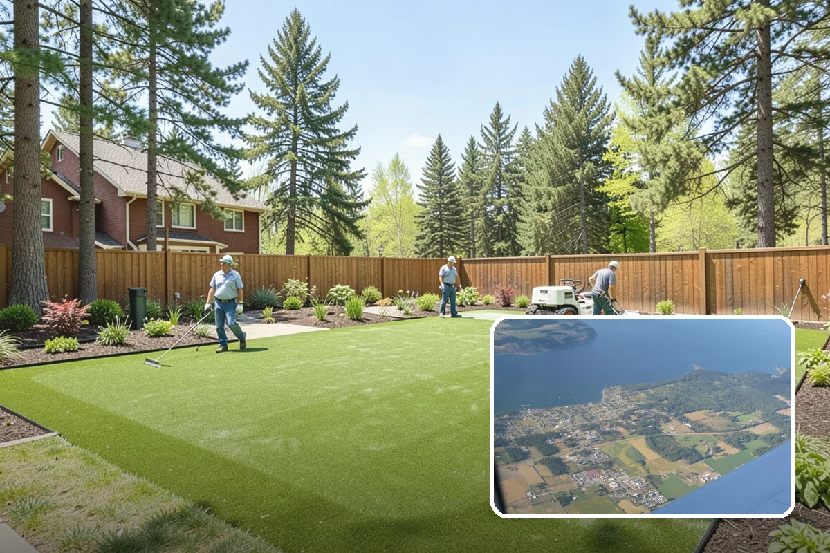 Landscape Edging Installation in Coupeville, Island County, WA - Crisp, defined lines between lawn and beds