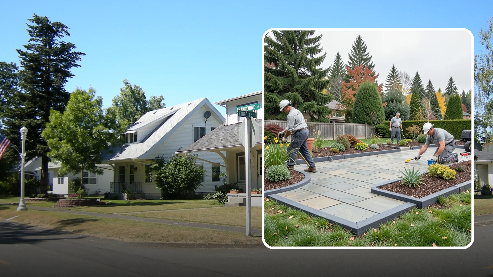 Landscape Edging Installation in DuPont, Pierce County, WA - Clean, durable edging installed to define beds, contain mulch and rock, and keep grass out.