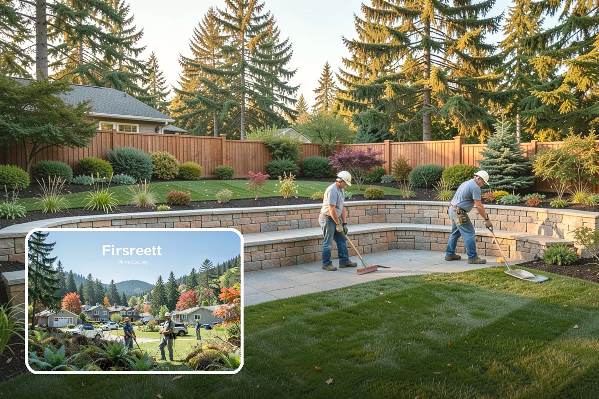Landscape Edging Installation in Fircrest, Pierce County, WA - Crisp, defined lines between lawn and beds