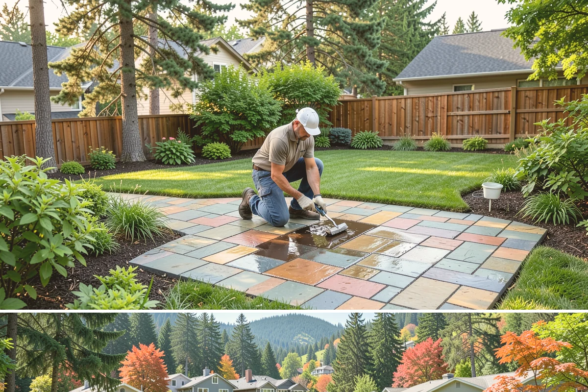 Landscape Edging Installation in Fircrest, Pierce County, WA - Can be installed year-round.