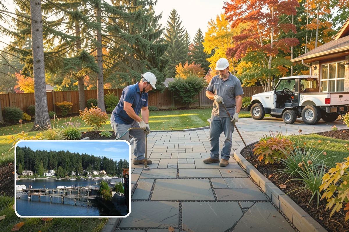 Landscape Edging Installation in Gig Harbor, Pierce County, WA - Crisp, defined lines between lawn and beds