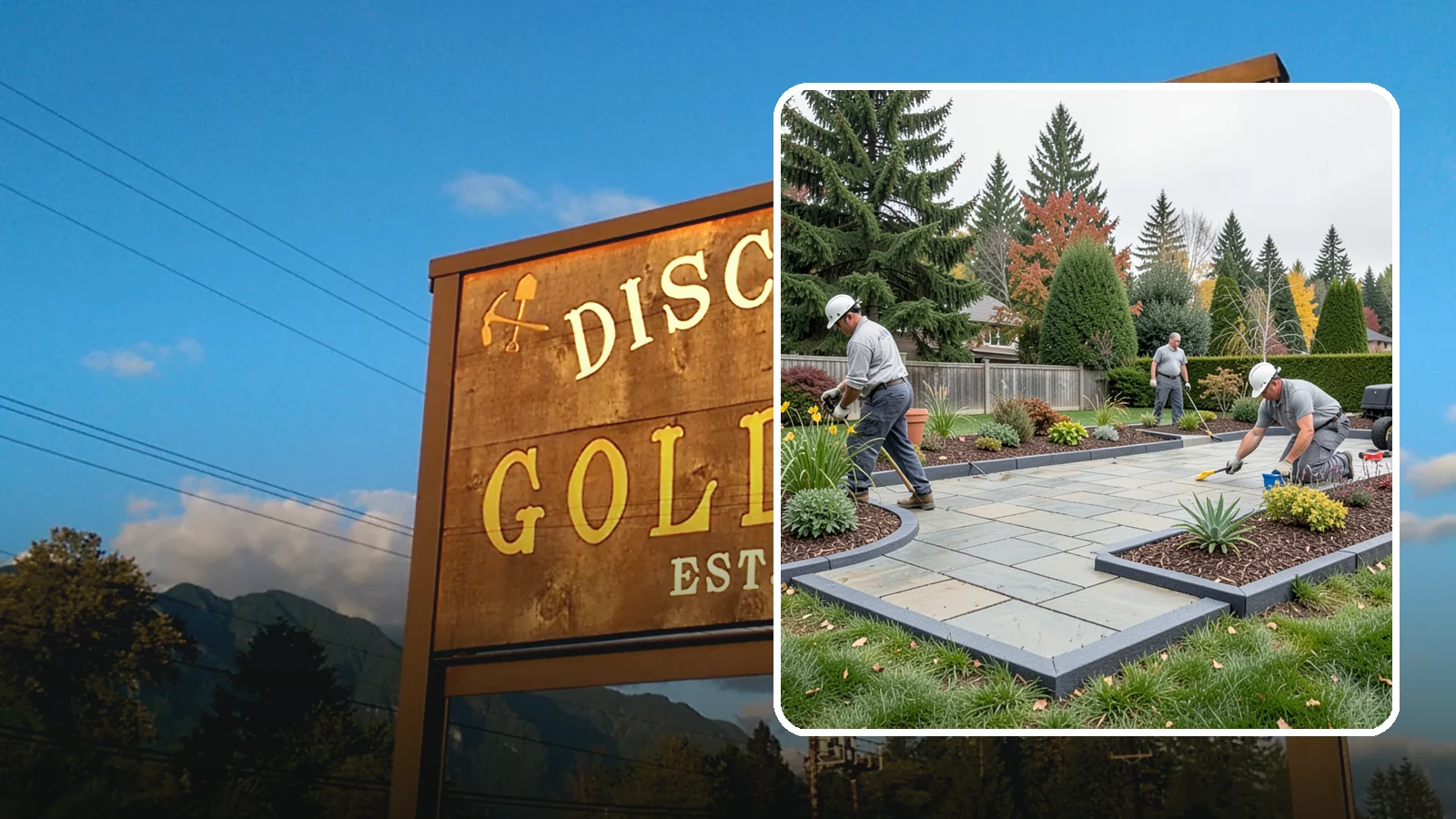 Landscape Edging Installation in Gold Bar, Snohomish County, WA - Clean, durable edging installed to define beds, contain mulch and rock, and keep grass out.