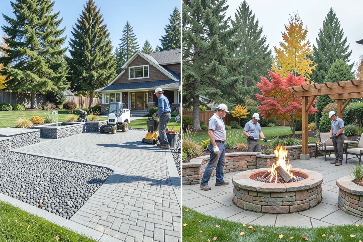 Landscape Edging Installation in Granite Falls, Snohomish County, WA - Lay out the edge lines along beds
