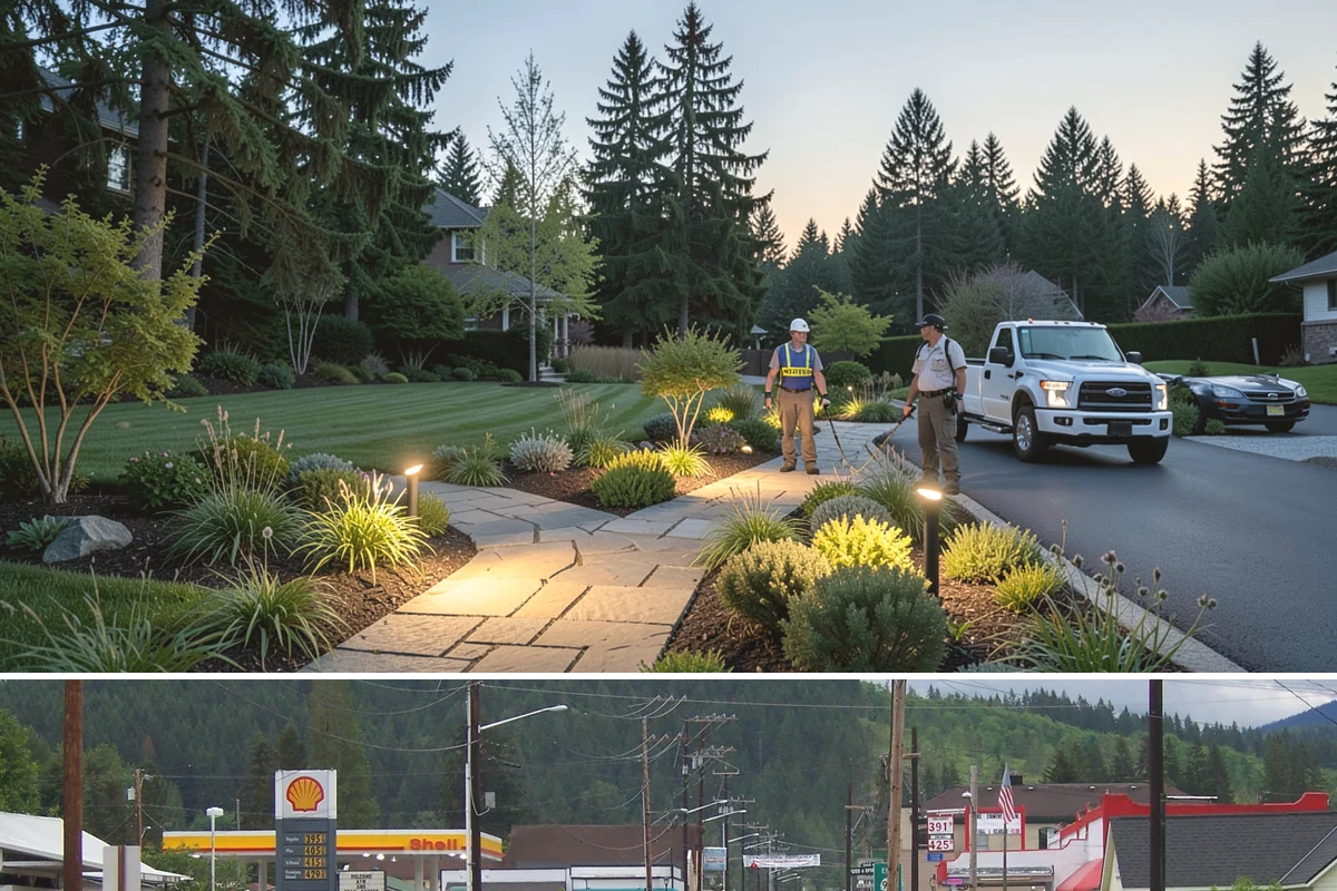 Landscape Edging Installation in Granite Falls, Snohomish County, WA - Can be installed year-round.