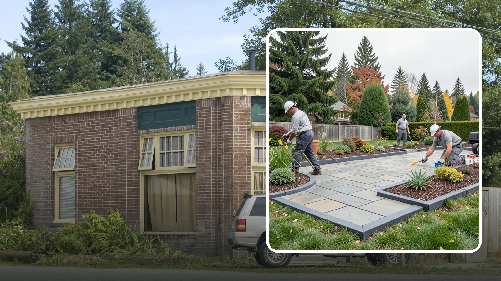 Landscape Edging Installation in Hamilton, Skagit County, WA - Clean, durable edging installed to define beds, contain mulch and rock, and keep grass out.