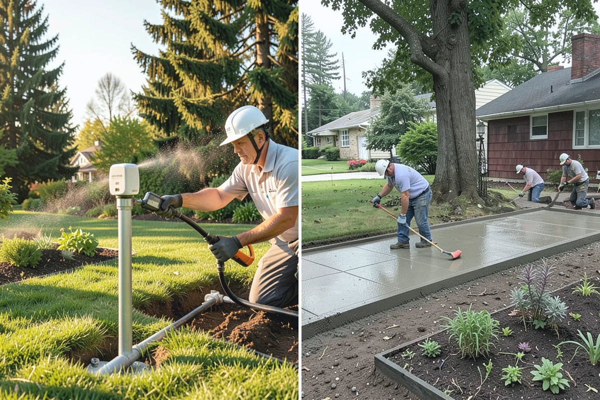 Landscape Edging Installation in Hamilton, Skagit County, WA - Lay out the edge lines along beds