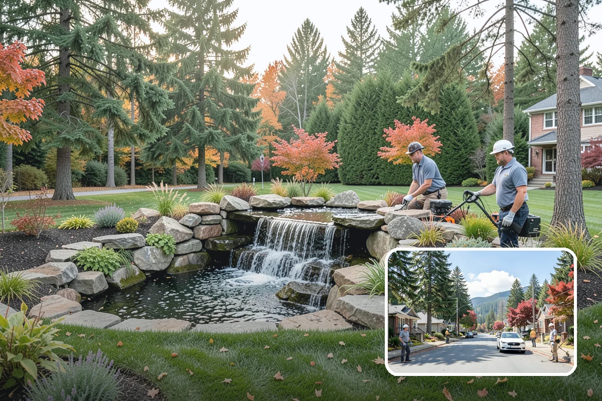 Landscape Edging Installation in Hunts Point, King County, WA - Crisp, defined lines between lawn and beds