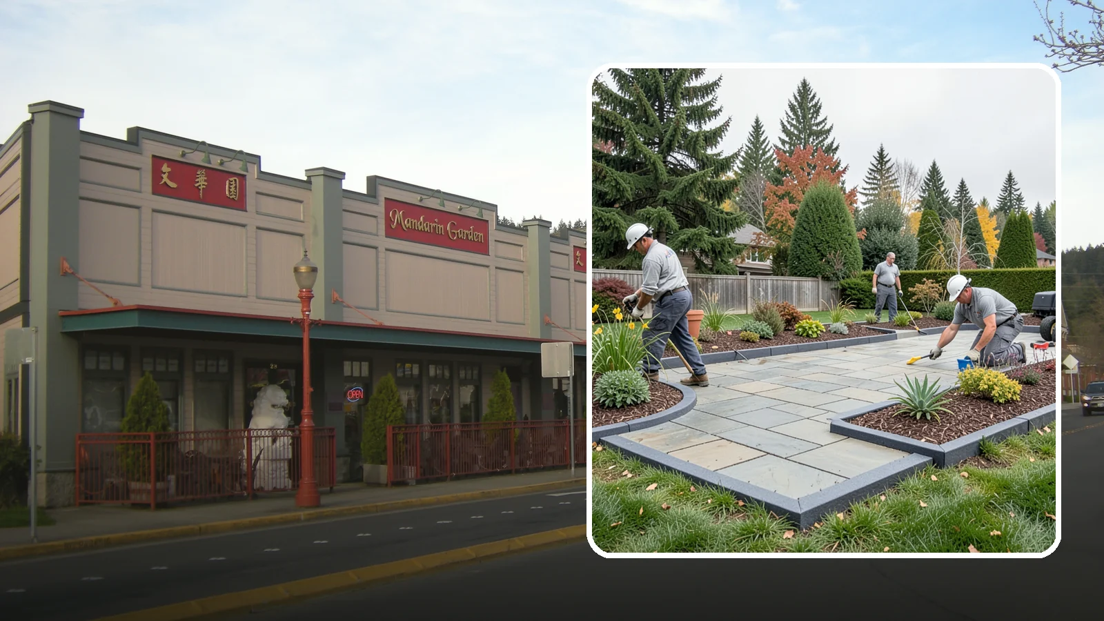 Landscape Edging Installation in Issaquah, King County, WA - Clean, durable edging installed to define beds, contain mulch and rock, and keep grass out.