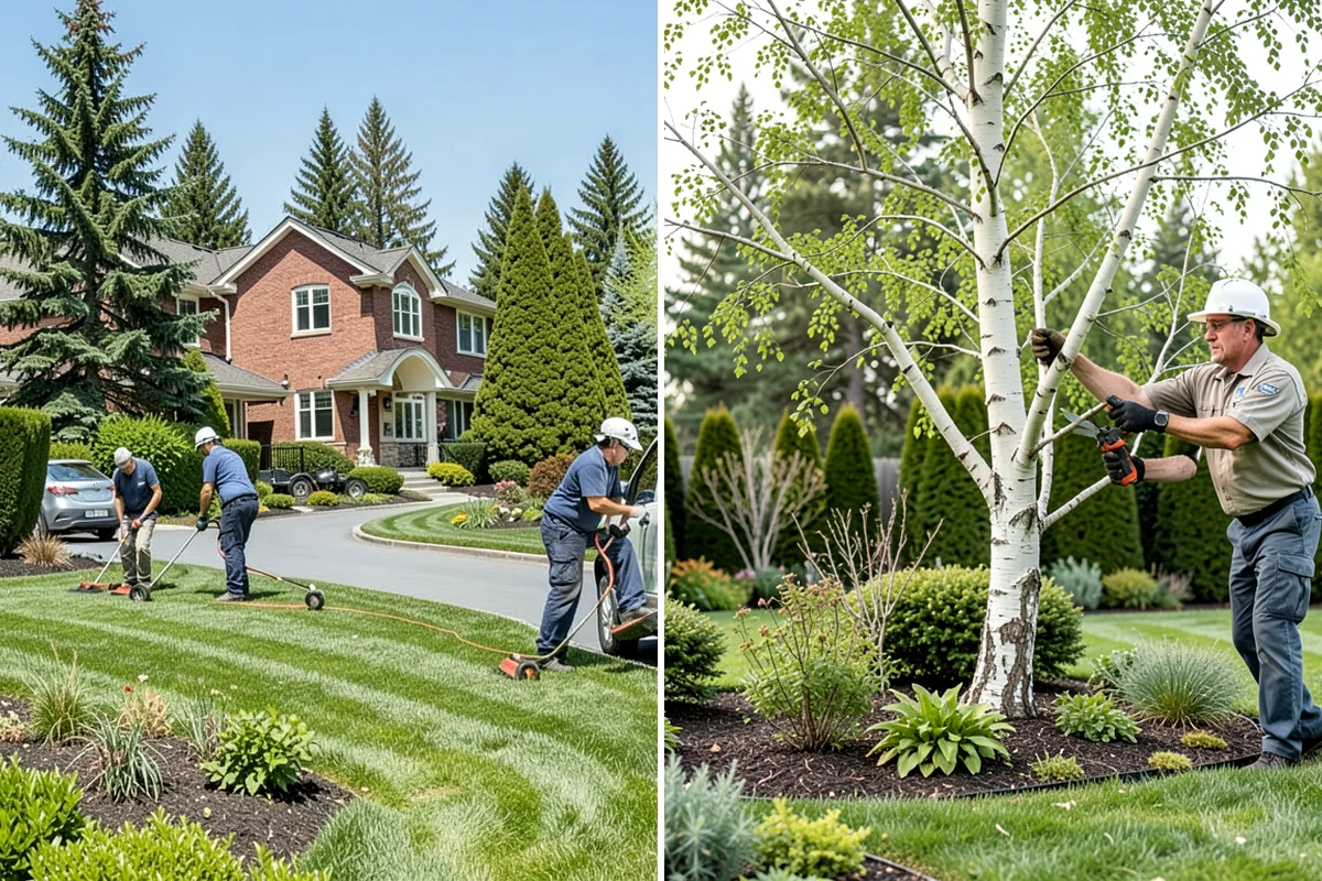 Landscape Edging Installation in Kenmore, King County, WA - Lay out the edge lines along beds