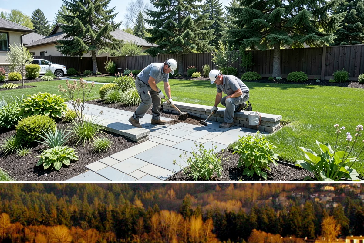 Landscape Edging Installation in Kenmore, King County, WA - Can be installed year-round.