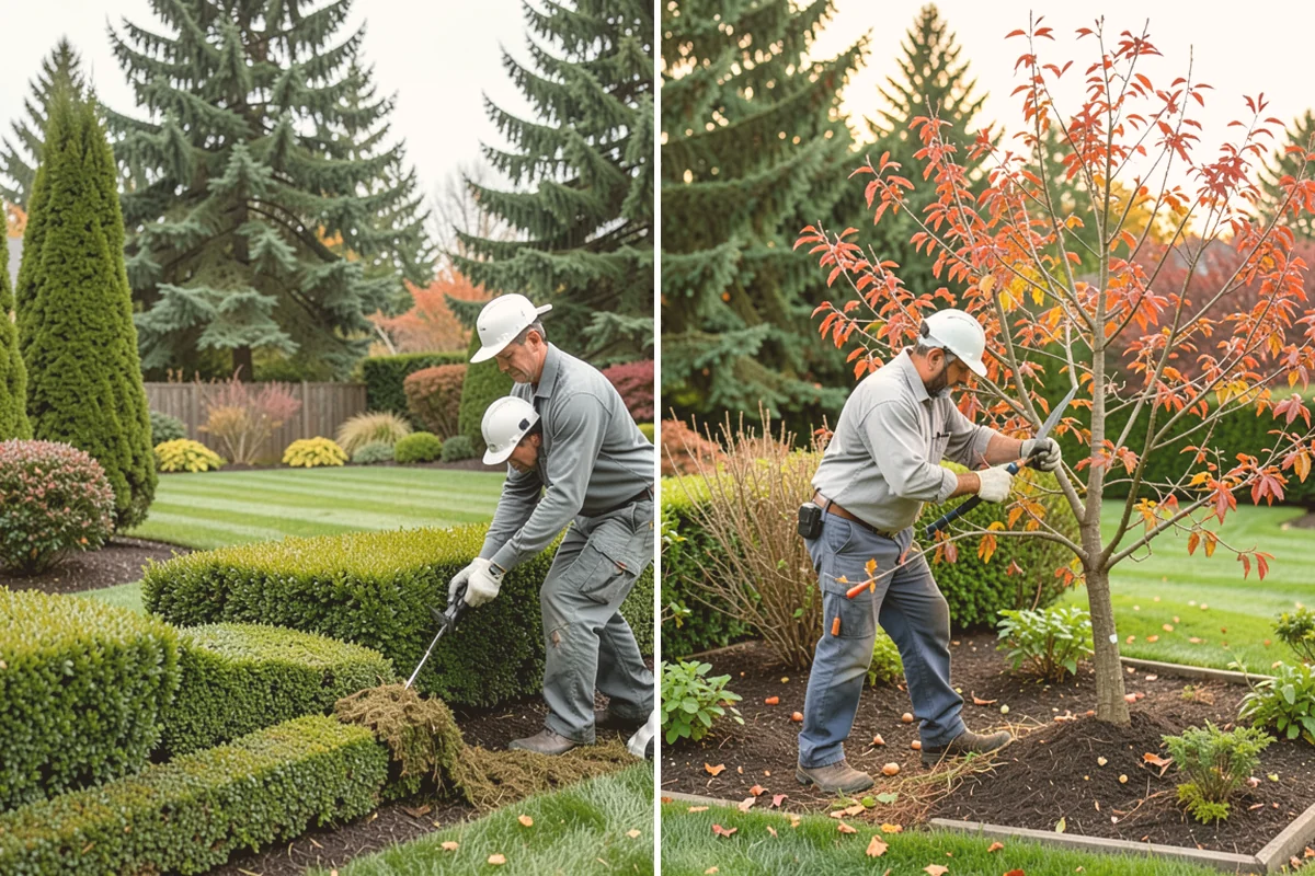 Landscape Edging Installation in Kent, King County, WA - Lay out the edge lines along beds