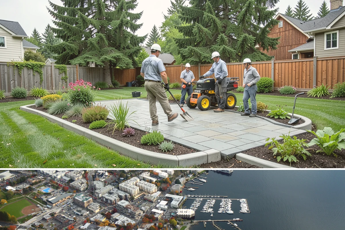 Landscape Edging Installation in Kirkland, King County, WA - Can be installed year-round.