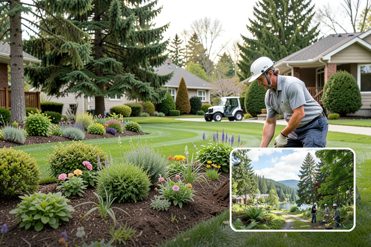 Landscape Edging Installation in Lake Forest Park, King County, WA - Crisp, defined lines between lawn and beds