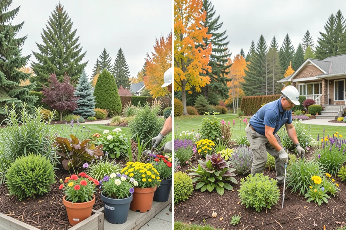 Landscape Edging Installation in Lake Stevens, Snohomish County, WA - Lay out the edge lines along beds
