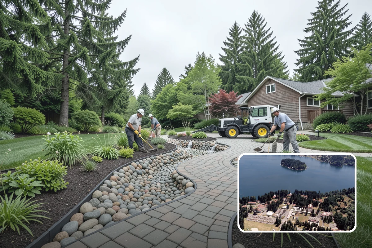 Landscape Edging Installation in Lakewood, Pierce County, WA - Crisp, defined lines between lawn and beds