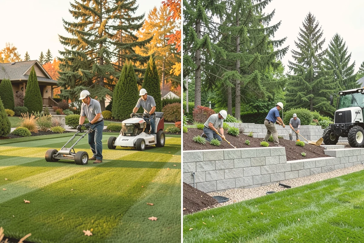Landscape Edging Installation in Langley, Island County, WA - Lay out the edge lines along beds
