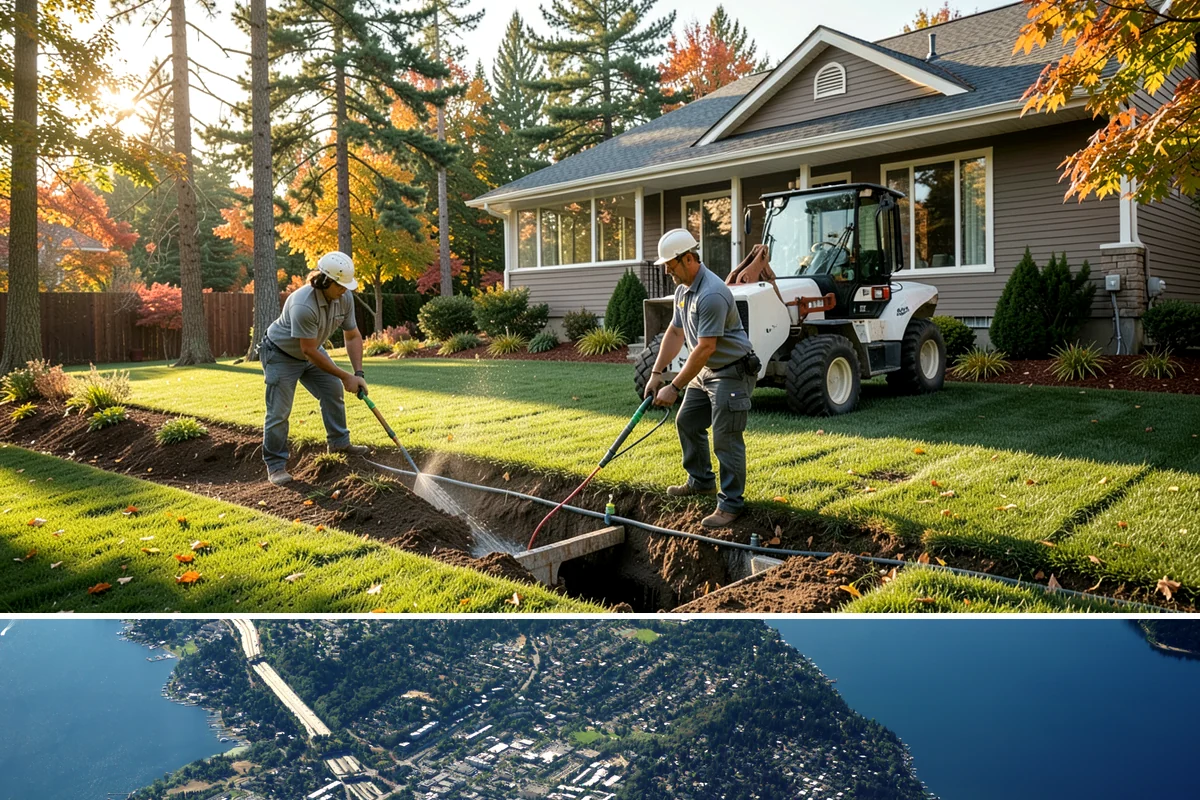 Landscape Edging Installation in Mercer Island, King County, WA - Can be installed year-round.