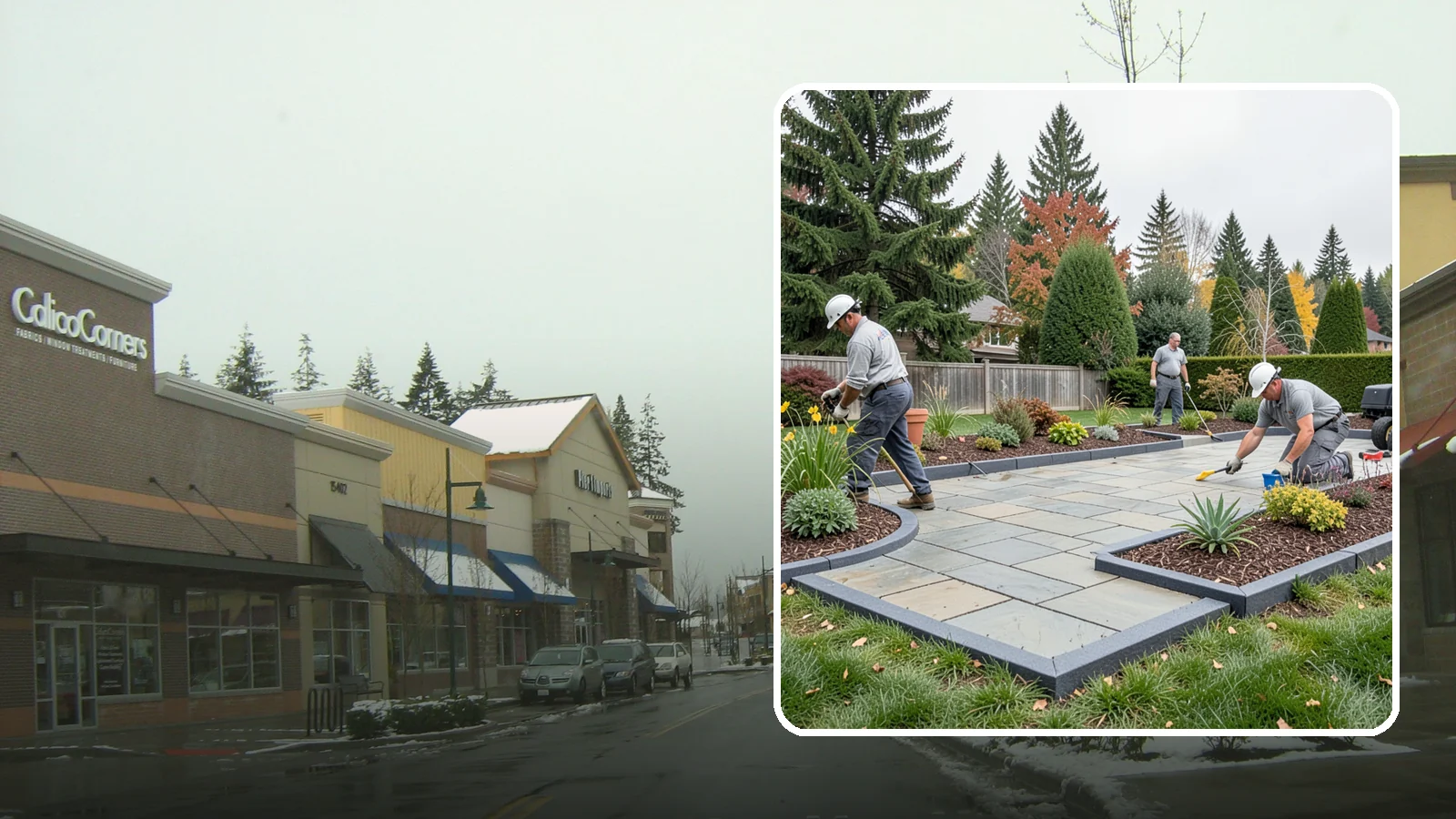 Landscape Edging Installation in Mill Creek, Snohomish County, WA - Clean, durable edging installed to define beds, contain mulch and rock, and keep grass out.