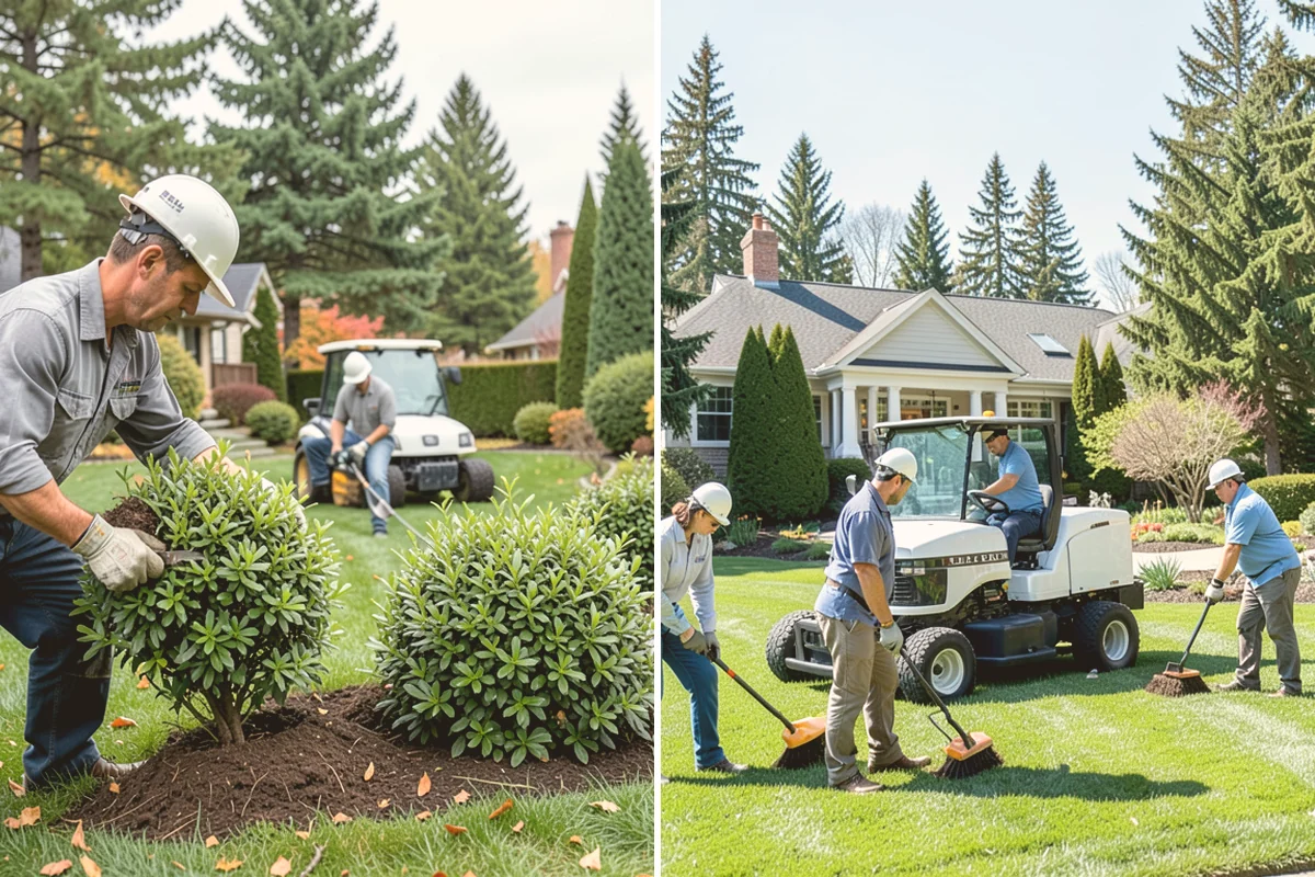 Landscape Edging Installation in Milton, King County, WA - Lay out the edge lines along beds