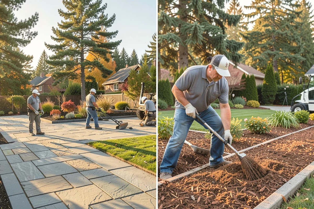 Landscape Edging Installation in Monroe, Snohomish County, WA - Lay out the edge lines along beds
