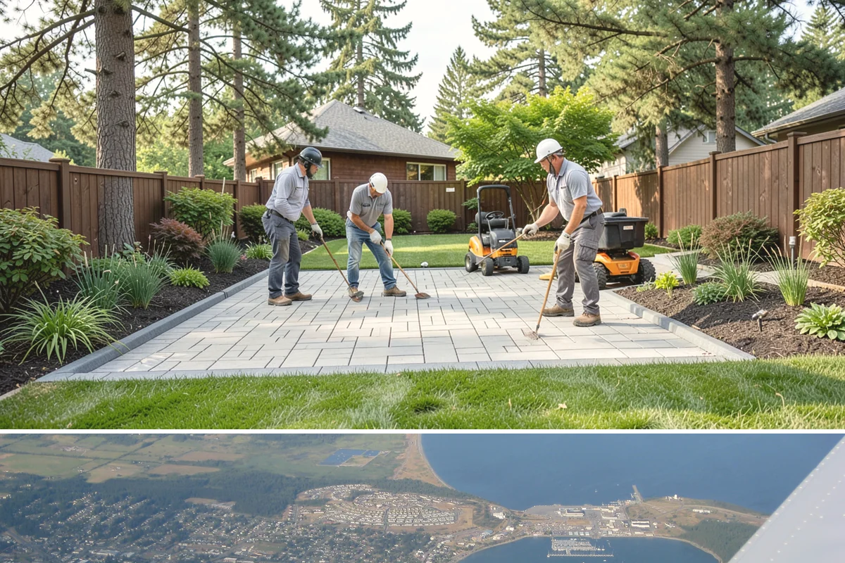 Landscape Edging Installation in Oak Harbor, Island County, WA - Can be installed year-round.