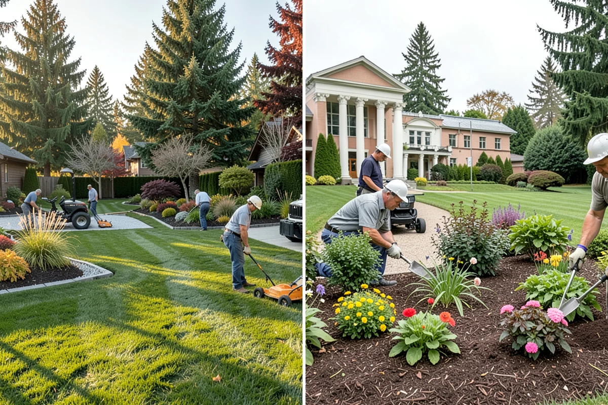 Landscape Edging Installation in Puyallup, Pierce County, WA - Lay out the edge lines along beds