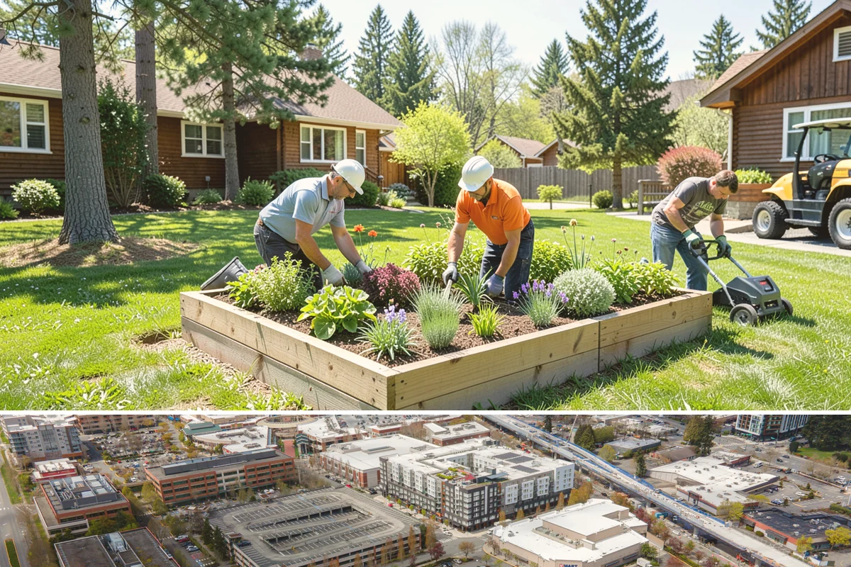 Landscape Edging Installation in Redmond, King County, WA - Can be installed year-round.