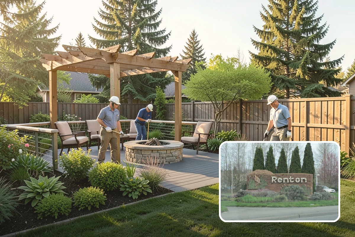 Landscape Edging Installation in Renton, King County, WA - Crisp, defined lines between lawn and beds
