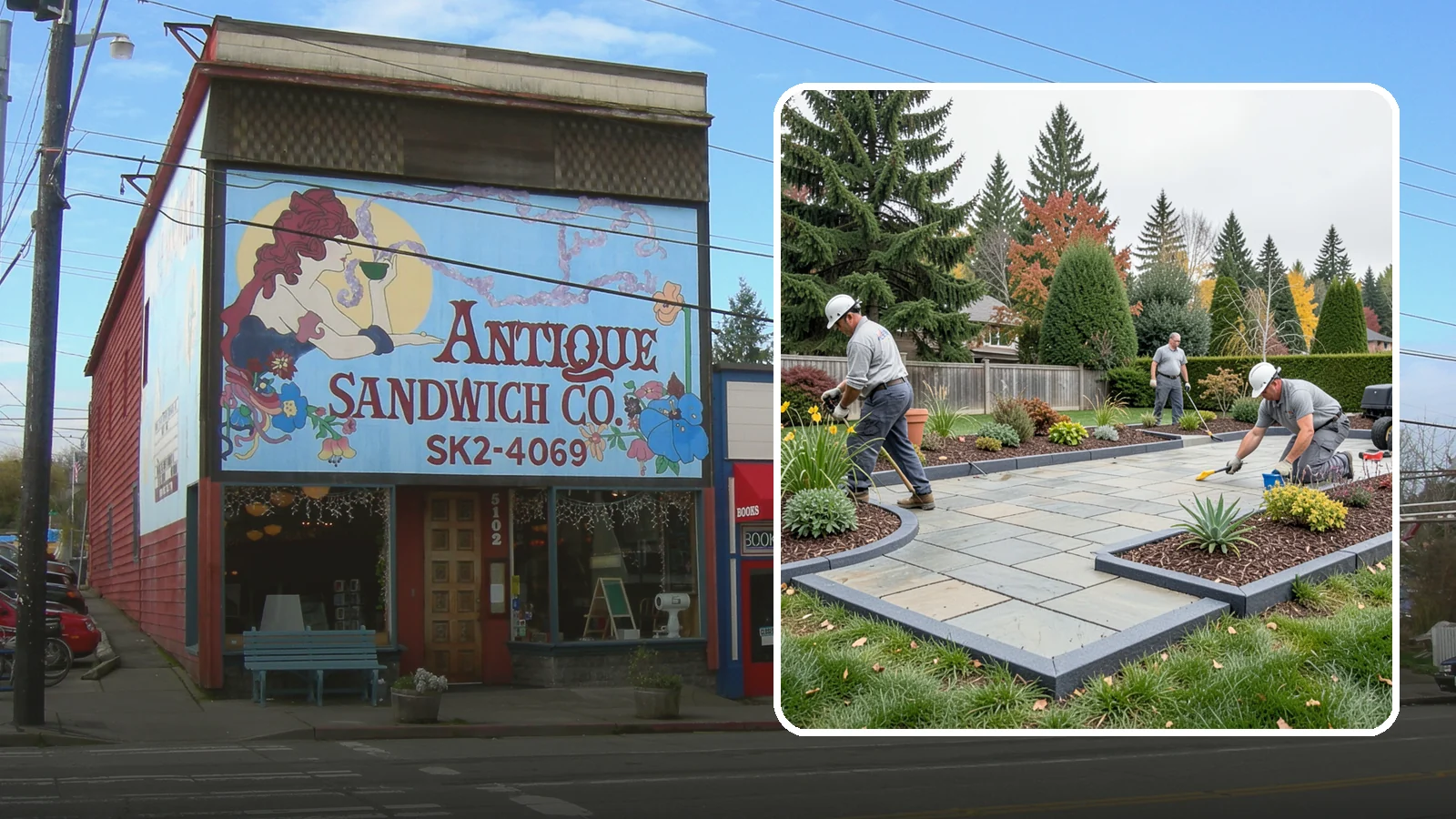 Landscape Edging Installation in Ruston, Pierce County, WA - Clean, durable edging installed to define beds, contain mulch and rock, and keep grass out.