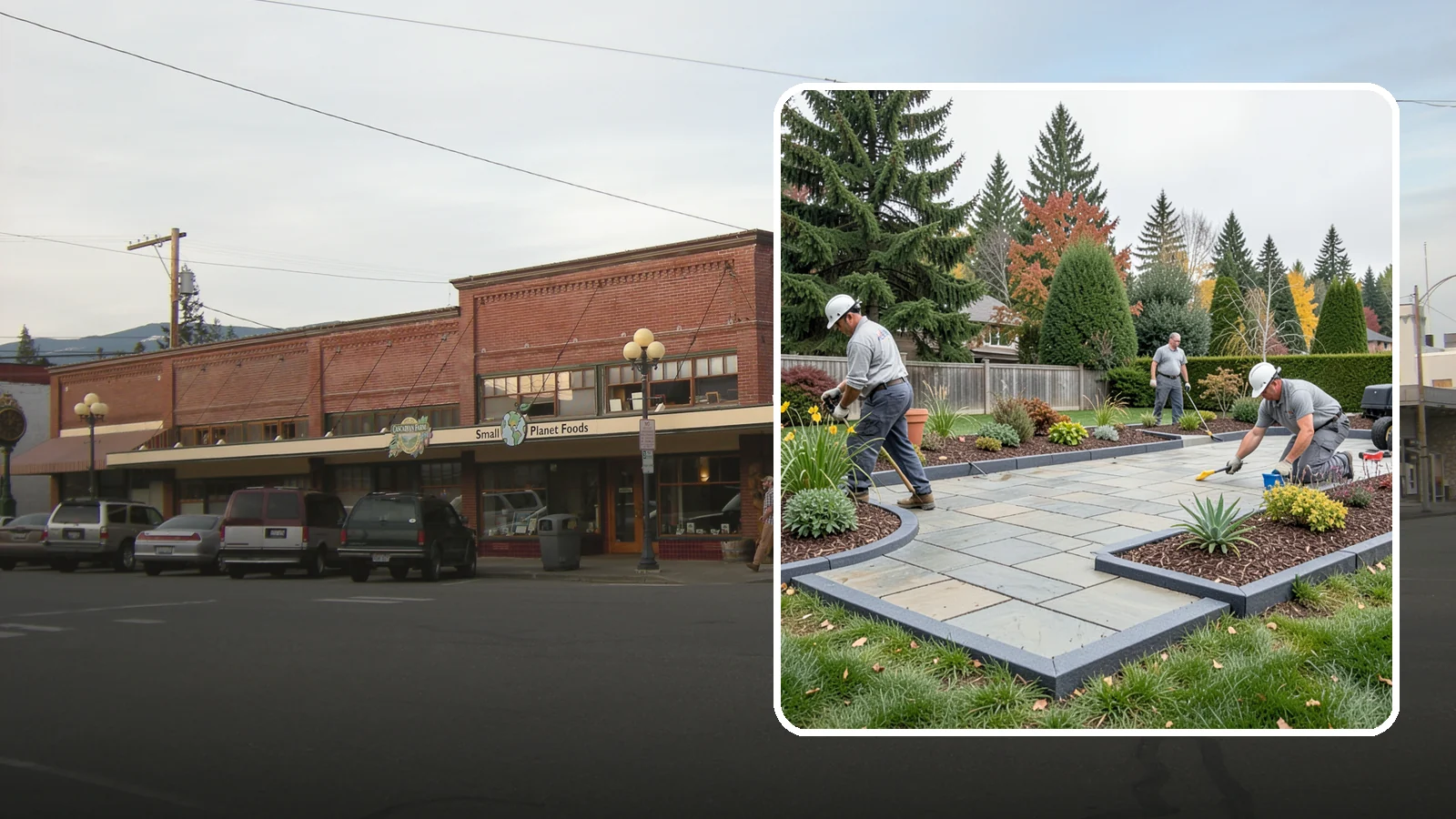 Landscape Edging Installation in Sedro-Woolley, Skagit County, WA - Clean, durable edging installed to define beds, contain mulch and rock, and keep grass out.