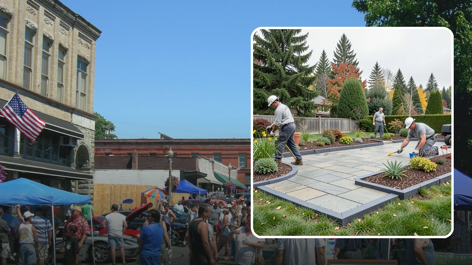 Landscape Edging Installation in Snohomish, Snohomish County, WA - Clean, durable edging installed to define beds, contain mulch and rock, and keep grass out.