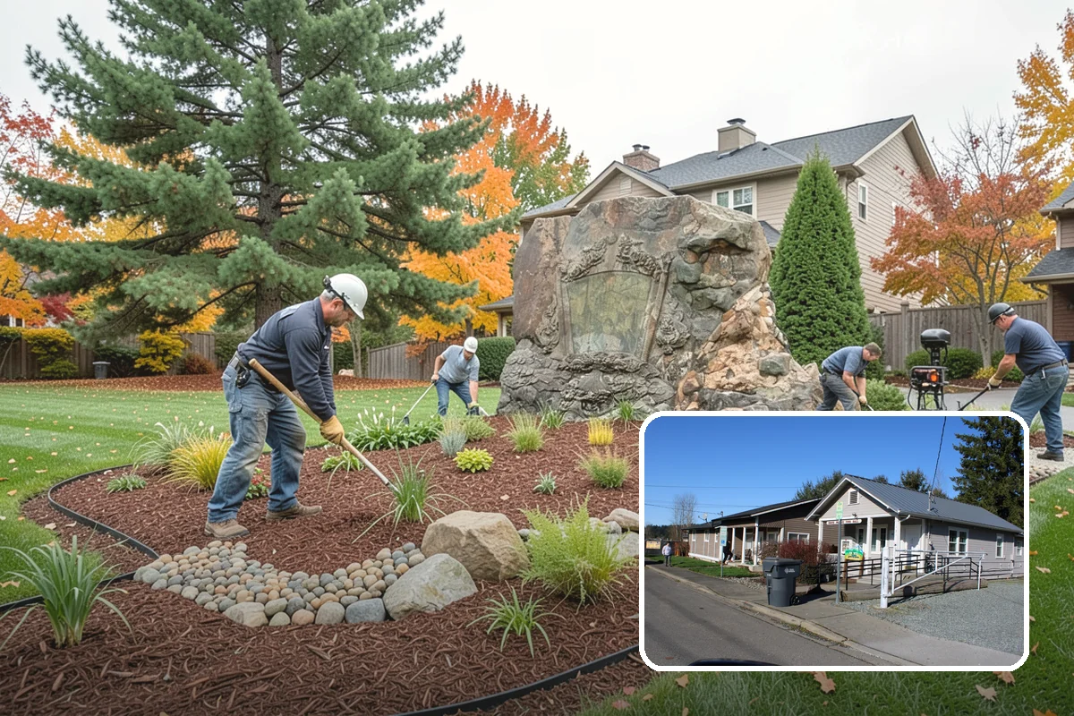 Landscape Edging Installation in South Prairie, Pierce County, WA - Crisp, defined lines between lawn and beds