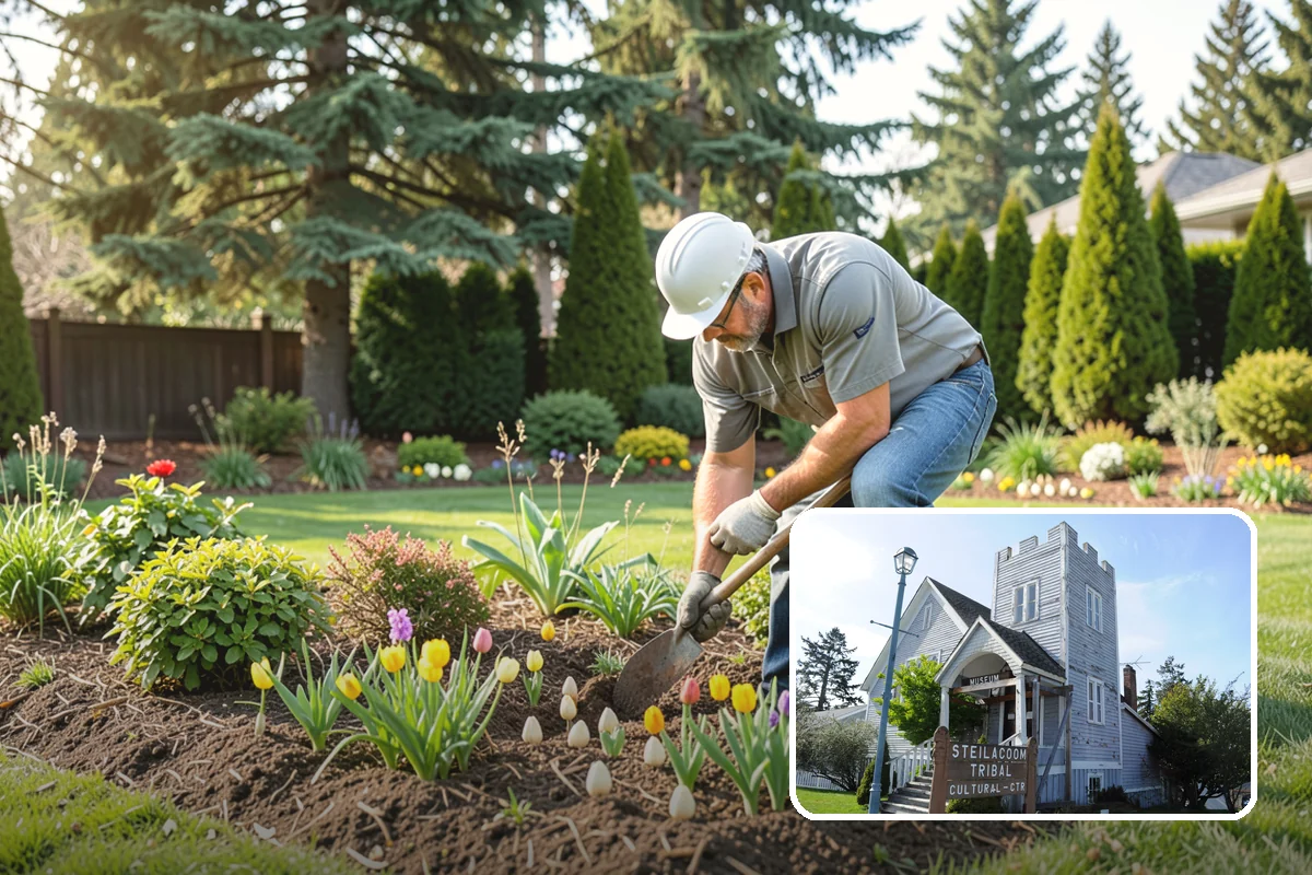 Landscape Edging Installation in Steilacoom, Pierce County, WA - Crisp, defined lines between lawn and beds