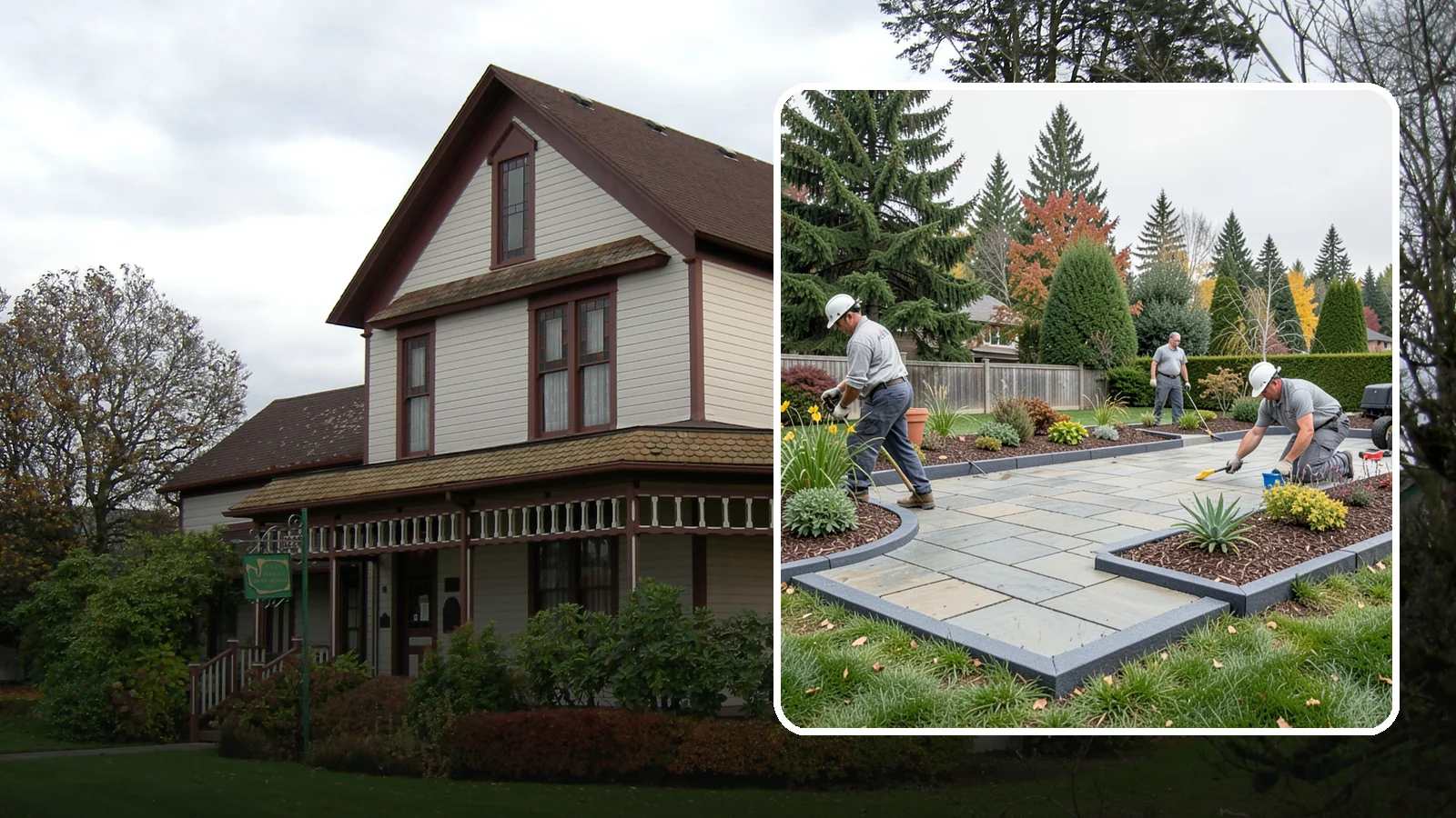 Landscape Edging Installation in Sumner, Pierce County, WA - Clean, durable edging installed to define beds, contain mulch and rock, and keep grass out.