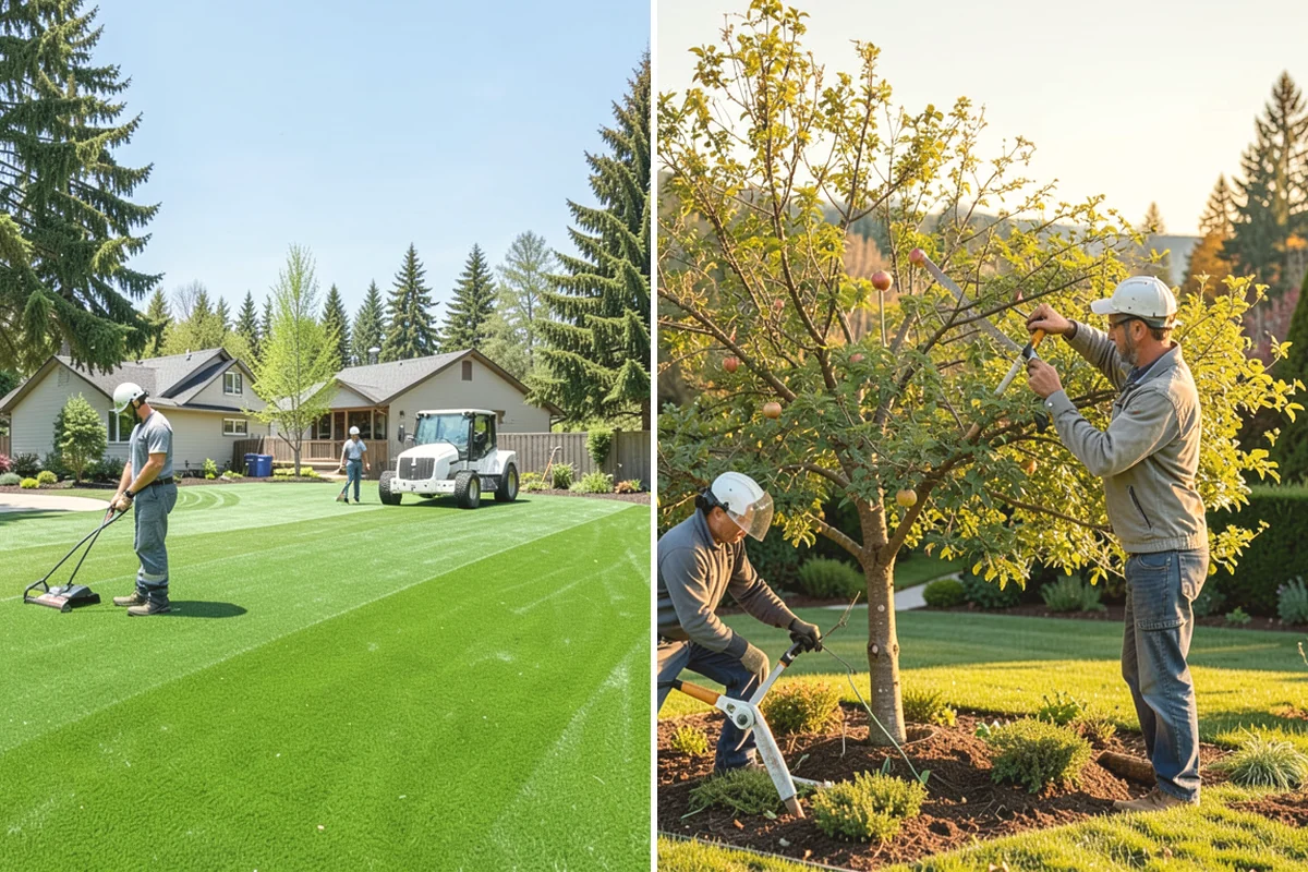 Landscape Edging Installation in Tukwila, King County, WA - Lay out the edge lines along beds