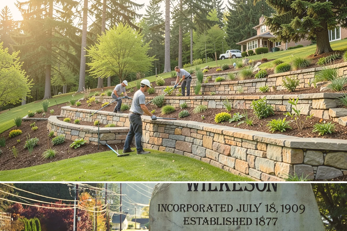 Landscape Edging Installation in Wilkeson, Pierce County, WA - Can be installed year-round.